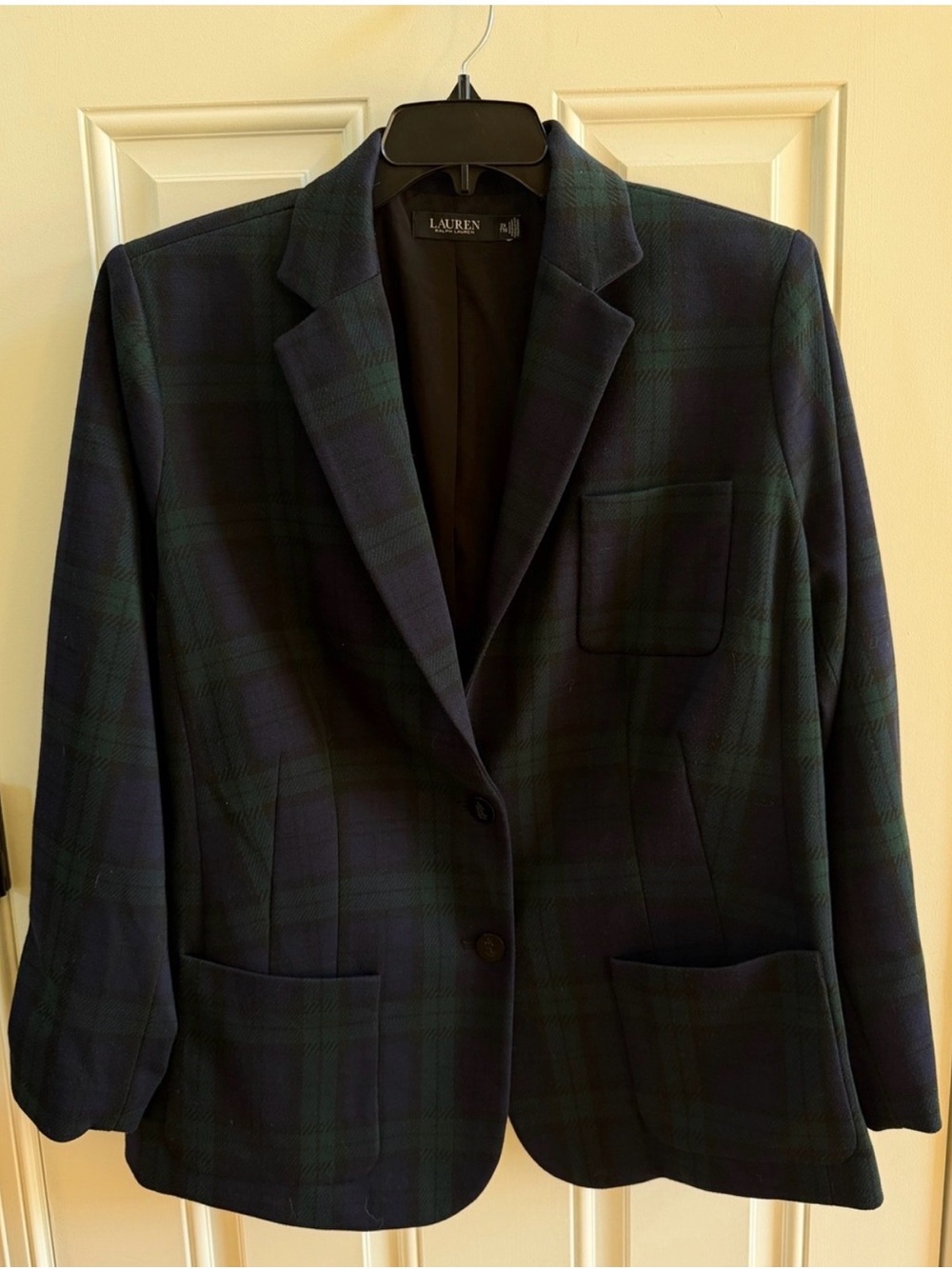 Ralph Lauren Blackwatch Plaid Blazer in Navy and Green